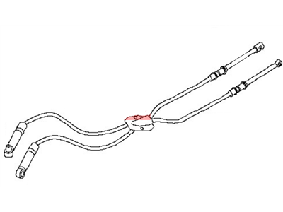 قطعه اصلی Cable Assy-Control, Manual Transmission فابریک نیسان