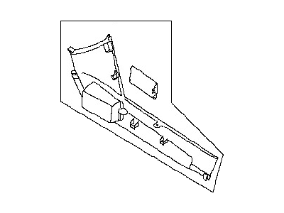 قطعه اصلی Cover-Console فابریک نیسان