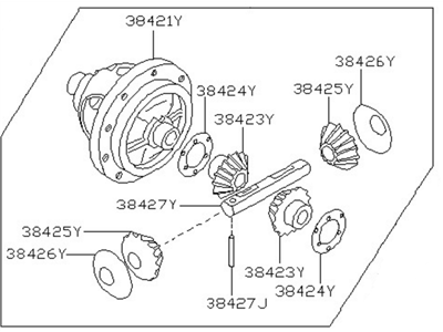 قطعه اصلی Case Complete-Differential فابریک نیسان