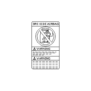 قطعه اصلی Label-Caution, Air Bag فابریک نیسان