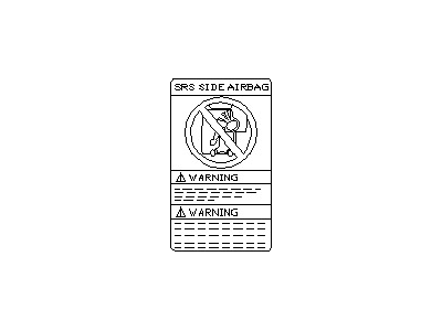 قطعه اصلی Label-Caution, Air Bag فابریک نیسان