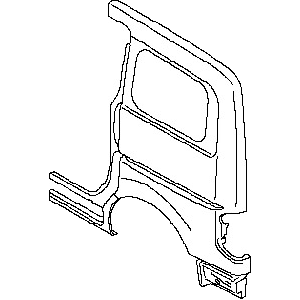 قطعه اصلی Drip-Rear Fender, RH فابریک نیسان (سمت راست – عقب)