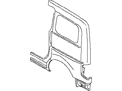 قطعه اصلی Drip-Rear Fender, RH فابریک نیسان (سمت راست - عقب)