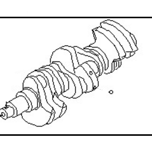 میل لنگ استوک اصلی نیسان ماکسیما OEM کد 12200-4W003