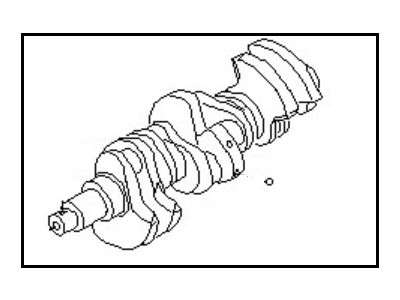 میل لنگ استوک اصلی نیسان ماکسیما OEM کد 12200-4W003