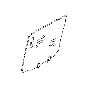 قطعه اصلی Glass Assy-Rear Door Window, RH فابریک نیسان (سمت راست – عقب)