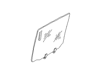 قطعه اصلی Glass Assy-Rear Door Window, RH فابریک نیسان (سمت راست - عقب)
