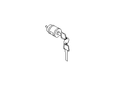 قطعه اصلی Cylinder Set-Glove Box Lid Lock فابریک نیسان