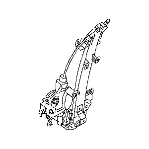 قطعه اصلی Regulator Assy-Rear Door Window, LH فابریک نیسان (سمت چپ – عقب)