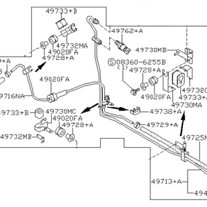 قطعه اصلی Hose & Tube Set-Power Steering فابریک نیسان