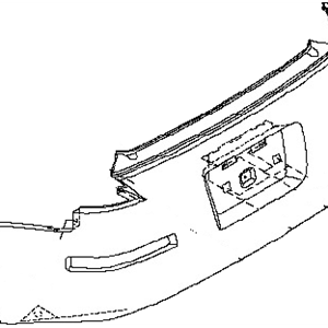 قطعه اصلی Fascia Kit-Rear Bumper فابریک نیسان (عقب)