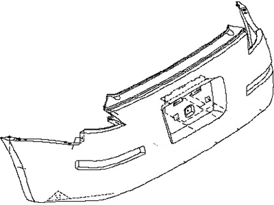 قطعه اصلی Fascia Kit-Rear Bumper فابریک نیسان (عقب)