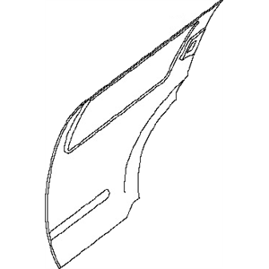 قطعه اصلی Panel-Rear Door, Outer LH فابریک نیسان (سمت چپ – عقب)