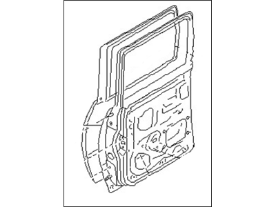 قطعه اصلی Door Assy-Rear, LH فابریک نیسان (سمت چپ - عقب)