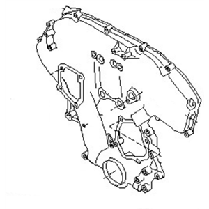 قطعه اصلی Cover Assy-Front, Timing Chain فابریک نیسان (جلو)