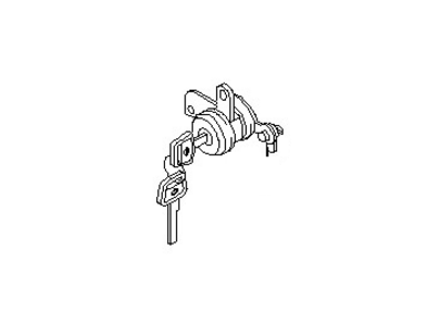 قطعه اصلی Cylinder Set-Door Lock, LH فابریک نیسان (سمت چپ)