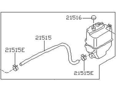 قطعه اصلی Tank Assy-Radiator Reservoir فابریک نیسان