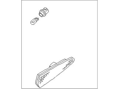 قطعه اصلی Lens-Rear Side Marker Lamp, RH فابریک نیسان (سمت راست - عقب)