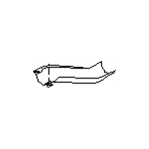 قطعه اصلی Heat Insulator-Exhaust Tube, Center Lower فابریک نیسان (پایین)