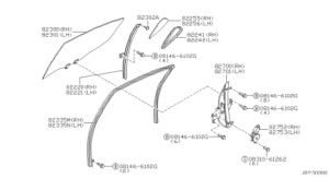 Rear Door Window & Regulator