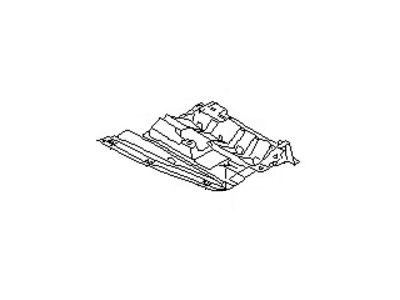 سینی زیر موتور چپ نیسان ماکسیما استوک اصلی OEM کد 75899-2Y100