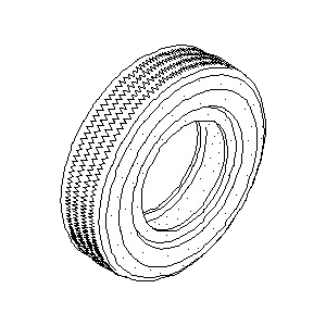 قطعه اصلی Tire-Spare فابریک نیسان