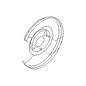قطعه اصلی Baffle Plate فابریک نیسان
