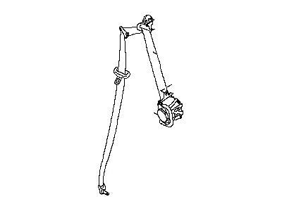 قطعه اصلی Belt Assy-Tongue, Pretensioner Front LH فابریک نیسان (سمت چپ - جلو)