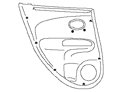قطعه اصلی Finisher Assy-Rear Door, RH فابریک نیسان (سمت راست - عقب)