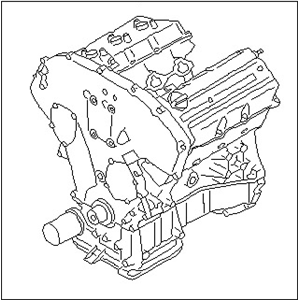 قطعه اصلی Engine Assy-Bare فابریک نیسان