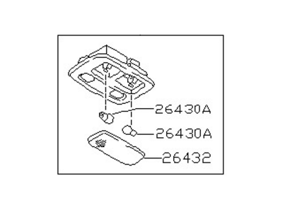 قطعه اصلی Map Lamp Assy فابریک نیسان