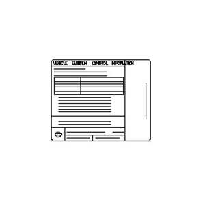 قطعه اصلی Label-Emission Control Information فابریک نیسان
