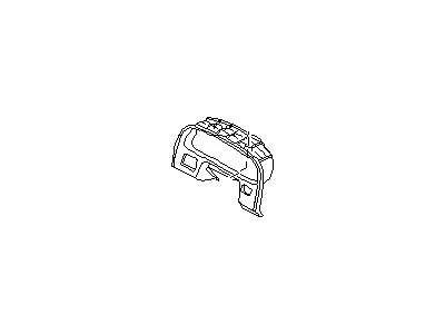 قاب کیلومتر و کنسول میانی داشبورد نیسان ماکسیما استوک اصلی OEM کد 68240-3Y110