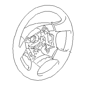 قطعه اصلی Wheel Assy-Steering W/O Pad فابریک نیسان