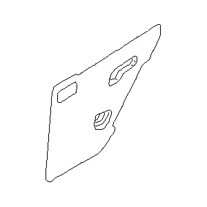 قطعه اصلی Screen-Sealing, Rear RH فابریک نیسان (سمت راست – عقب)