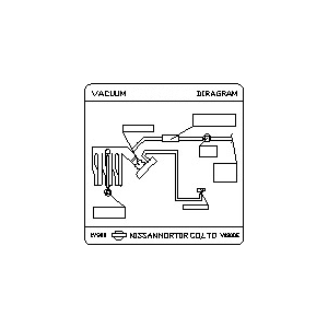 قطعه اصلی Label-Vacuum Piping Diagram فابریک نیسان