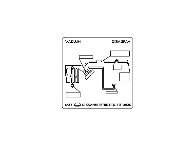 قطعه اصلی Label-Vacuum Piping Diagram فابریک نیسان