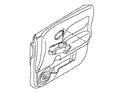 قطعه اصلی Finisher Assy-Front Door, RH فابریک نیسان (سمت راست - جلو)