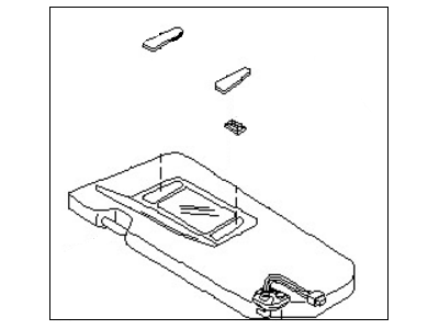قطعه اصلی Sun Visor Assy-LH فابریک نیسان (سمت چپ)