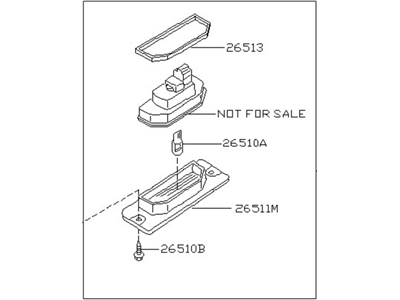 قطعه اصلی License Plate Lamp Assy فابریک نیسان