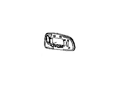 قطعه اصلی Glass-Mirror, LH فابریک نیسان (سمت چپ)