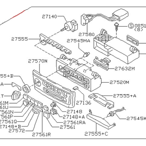 قطعه اصلی Controller Assy-Air Conditiner فابریک نیسان