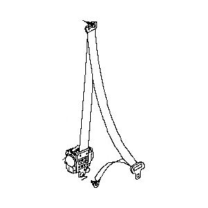 مجموعه پیش‌کشنده کمربند ایمنی جلو راست نیسان ماکسیما استوک اصلی کد 86884-5Y765
