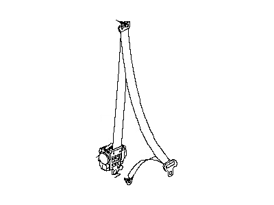 قطعه اصلی Belt Assy-Tongue, Pretensioner Front RH فابریک نیسان (سمت راست - جلو)