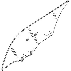 قطعه اصلی Glass Assy-Rear Door Window, LH فابریک نیسان (سمت چپ – عقب)