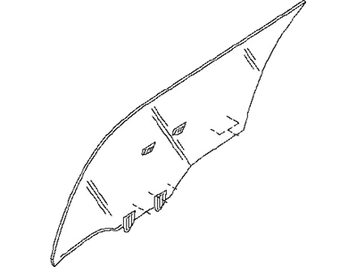قطعه اصلی Glass Assy-Rear Door Window, LH فابریک نیسان (سمت چپ - عقب)