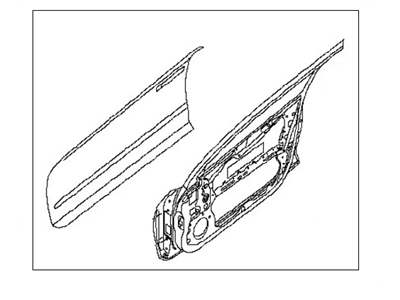 قطعه اصلی Door Assy-Front, LH فابریک نیسان (سمت چپ - جلو)