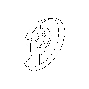 قطعه اصلی Baffle Plate فابریک نیسان