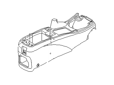 قطعه اصلی Console Assy-Lower فابریک نیسان (پایین)