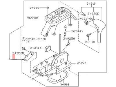 قطعه اصلی Device Assy-Transmission Control فابریک نیسان